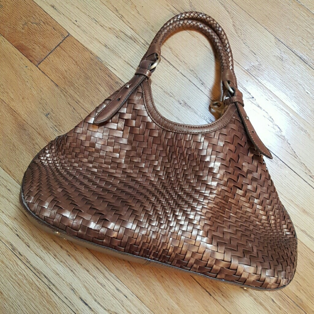 Cole Haan Copper Braided Leather Bag